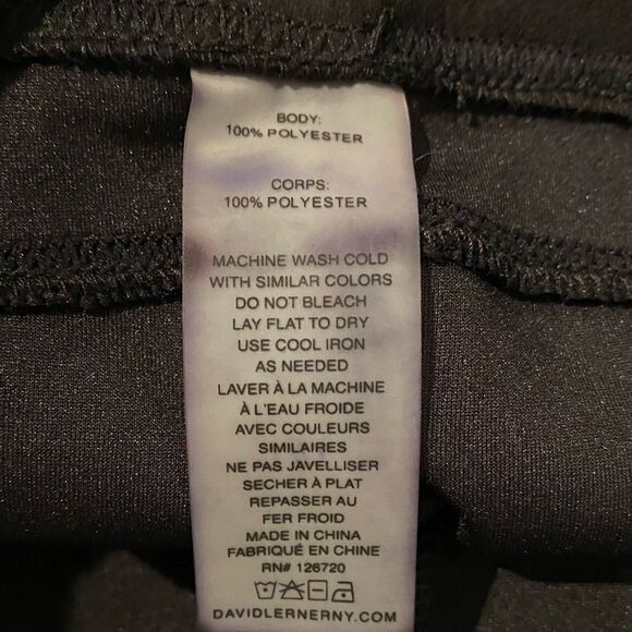David Lerner NY Black Super Soft Leggings Size Large - Picture 7 of 7